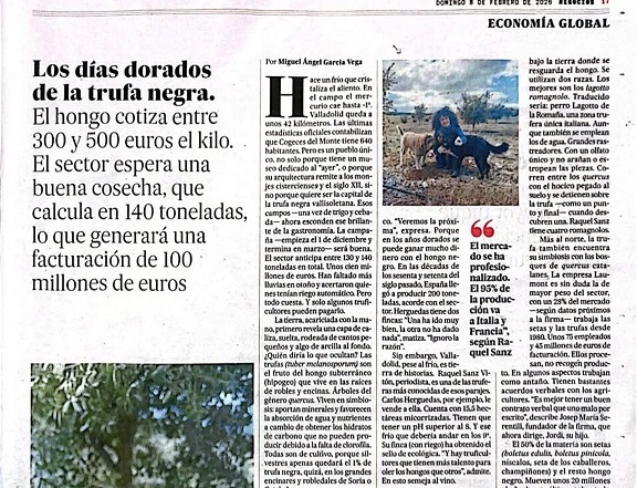 Trufgourmet en El País suplemento Negocios
